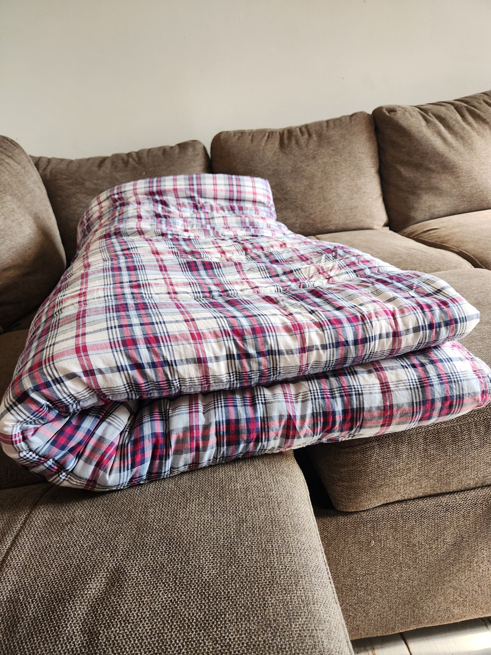 Vtge Ralph Lauren Plaid Cotton Comforter